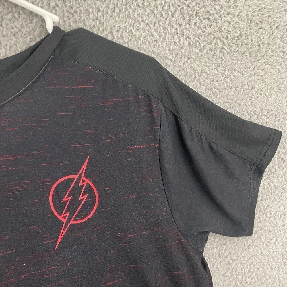 The Flash Shirt Men‎ S Active Performance DC Comics Black Tee